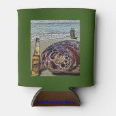 DIVE DRINK SLEEP Turtle Blikjeskoeler (Voorkant)