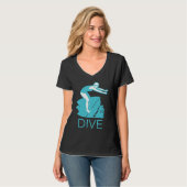 DIVE Encourage Inspire Motivate Boost Support Retr T-shirt (Voorkant volledig)