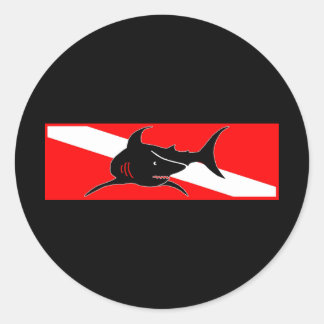 Dive Flag Collectie Ronde Sticker