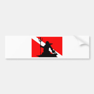 Dive Flag Neptune II Bumpersticker
