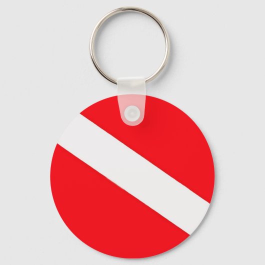 Dive Flag Sleutelhanger (Voorkant)