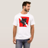 Dive Flag Turtle T-shirt (Voorkant volledig)