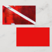 DIVE FLAG VISITEKAARTJE (Voorkant / Achterkant)