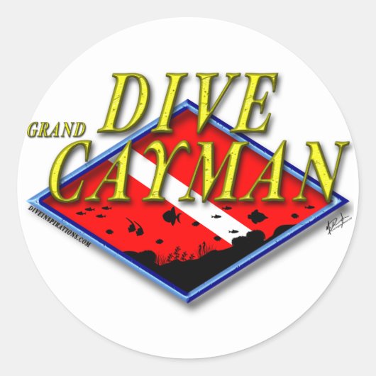 Dive Grand Cayman Sticker (Voorkant)