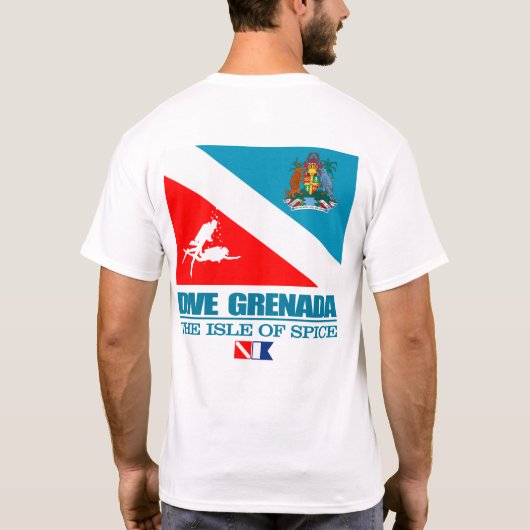 Dive Grenada (geslacht) T-shirt (Achterkant)