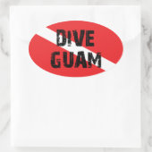 Dive Guam Ovale Sticker (Tas)