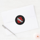 Dive Hair Don't Care Ronde Sticker (Envelop)