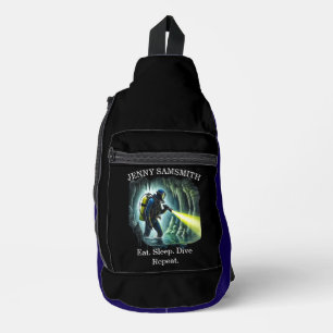 Dive Hard: Avonturen in de Oceaan Wachten! Sling Bag