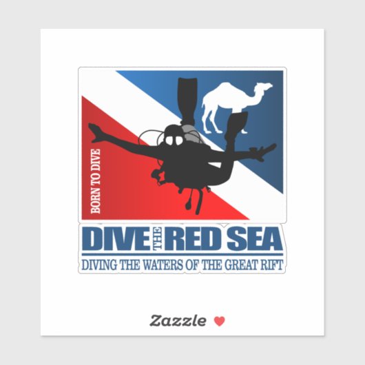 Dive het Rode Zee DF2 Sticker (Vel)