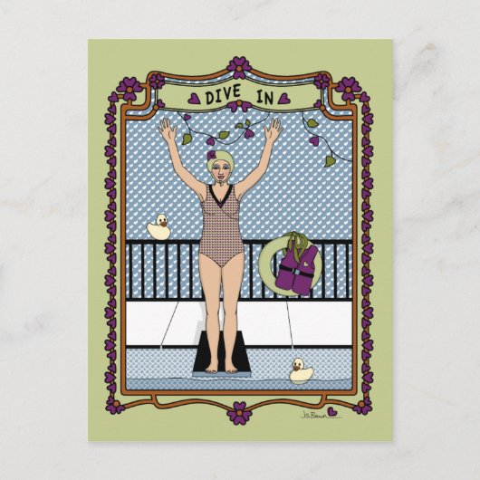 Dive In_A_ Briefkaart (Voorkant)