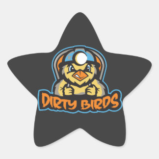 Dive in avontuur met Dirty Bird Ster Sticker