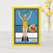 Dive In_B_Greeting Kaart (Gele Bloem)