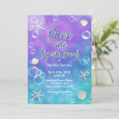 Dive in Spring Break under the Zee Beach Party Kaart (Staand voorkant)
