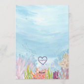 Dive into Five, Mermaid Birthday Kaart (Achterkant)