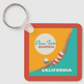 Dive Into Sunshine | California Sleutelhanger (Voorkant)