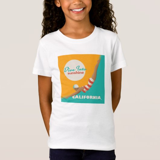 Dive Into Sunshine | California T-shirt (Voorkant)