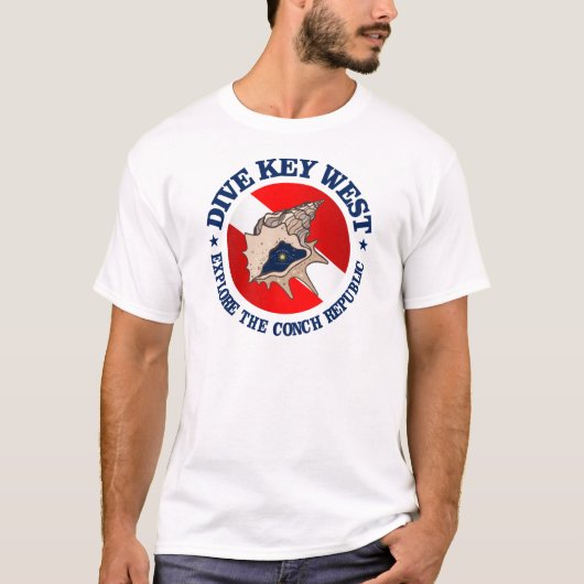 Dive Key West (rd) Apparel T-shirt (Voorkant)