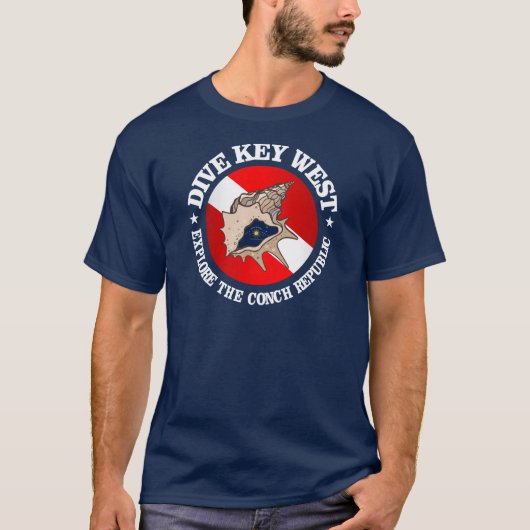 Dive Key West (rd) Apparel T-shirt (Voorkant)