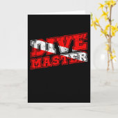 Dive Master Dive Instructor Diver Down Flag Scuba Kaart (Gele Bloem)