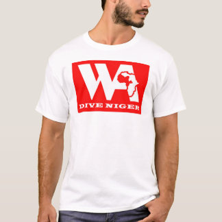 Dive Niger - voorzijde Logo - webadres achterzijde T-shirt