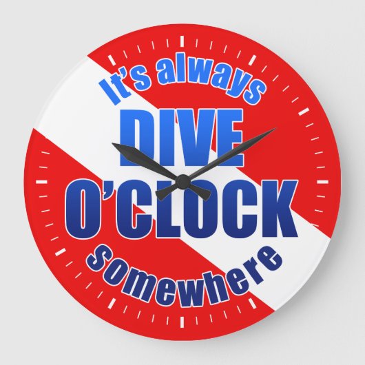 Dive O'Clock Grote Klok (Voorkant)