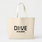 Dive O'Clock Grote Tote Bag (Voorkant)