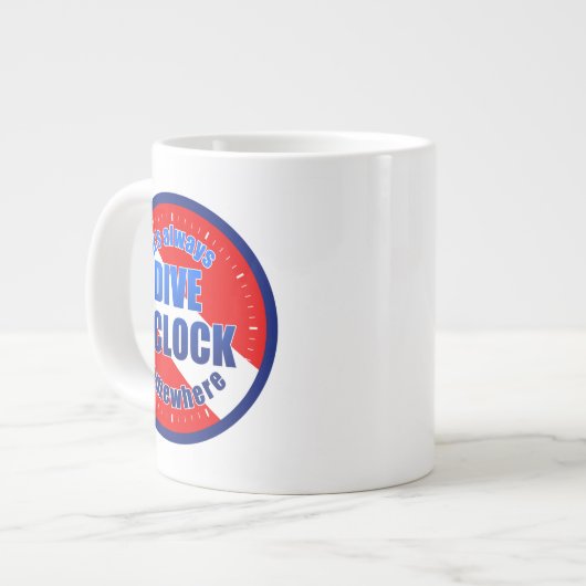 Dive O'Clock Jumbo Beker (Voorkant links)