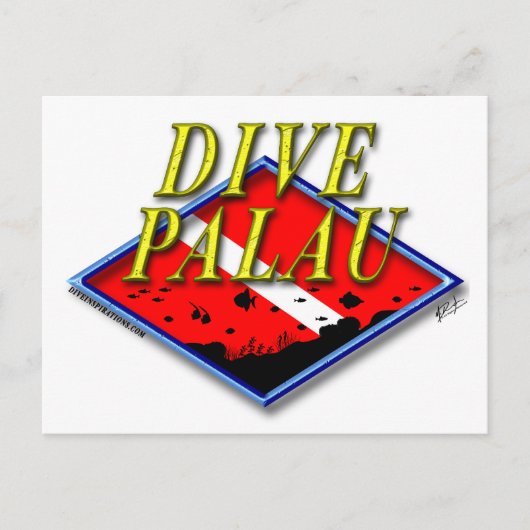 Dive Palau Briefkaart (Voorkant)