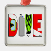 DIVE Premium Square Ornament (Voorkant)
