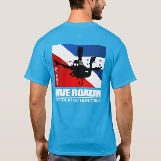 Dive Roatan DF2 T-shirt (Achterkant)