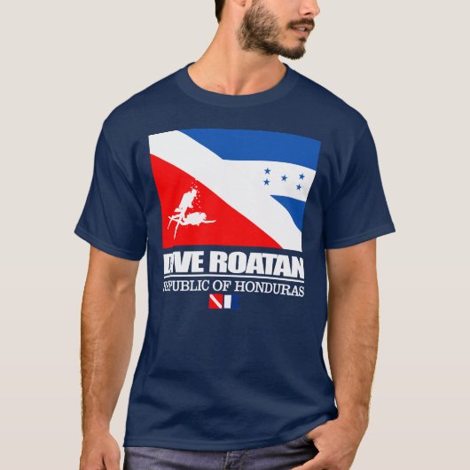 Dive Roatan (geslacht) T-shirt (Voorkant)