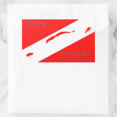 Dive Roatan Rechthoekige Sticker (Tas)