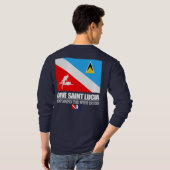 Dive Saint Lucia (sq) T-shirt (Achterkant volledig)