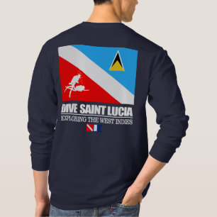 Dive Saint Lucia (sq) T-shirt
