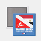 Dive Sharm el Sheikh (sq) Magneet (Voorkant / Achterkant)