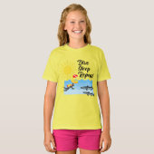 Dive Sleep Repeat Design - Girls' Basic T-Shirt (Voorkant volledig)