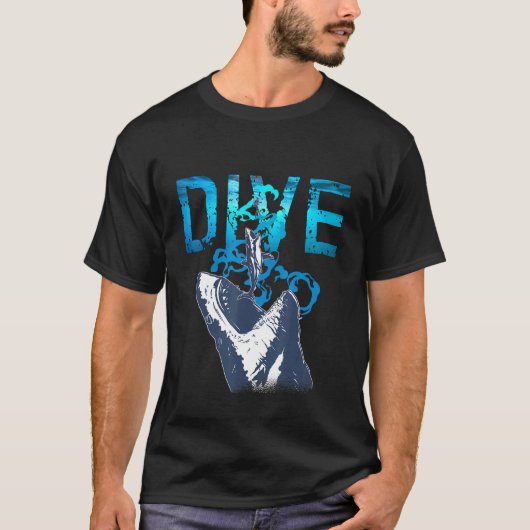 Dive Snorkeling Marine Biologist Diver T-shirt (Voorkant)