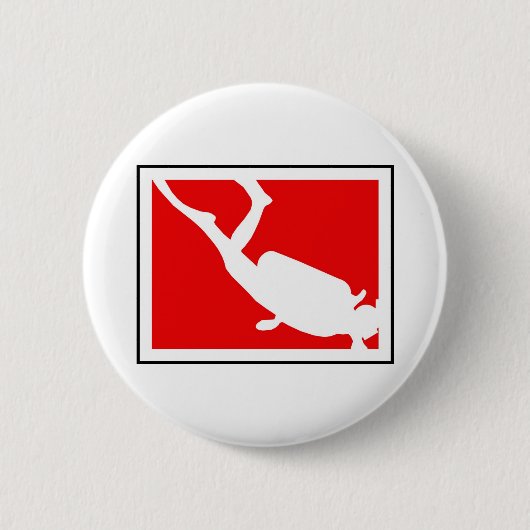 Dive Symbol Ronde Button 5,7 Cm (Voorkant)