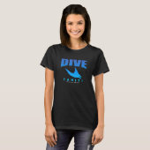Dive Tahiti scuba die op Tahiti met Manta Rays zwe T-shirt (Voorkant volledig)