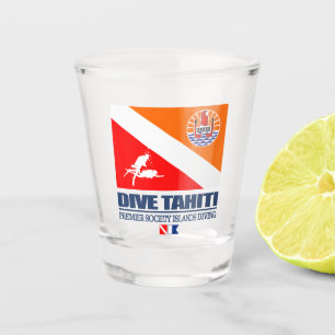 Dive Tahiti (sq) Shot Glas