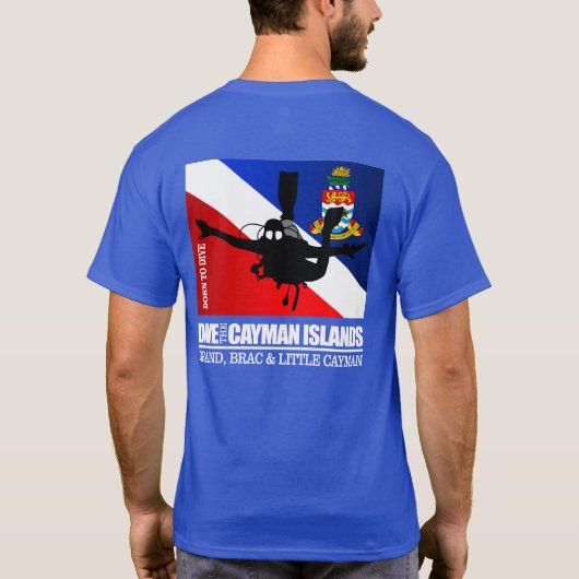 Dive the Cayman Islands DF2 T-shirt (Achterkant)