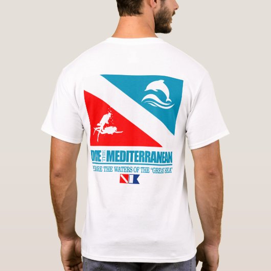 Dive the Mediterranean (sq) T-shirt (Achterkant)