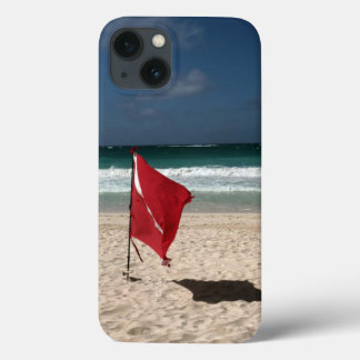 Dive vlag op strand iPhone 13 hoesje