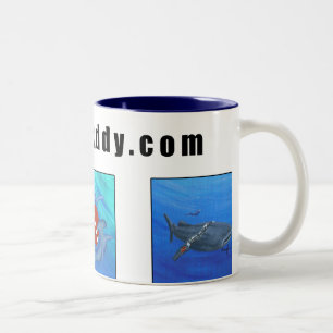DiveBuddy.com Coffee-Mok Tweekleurige Koffiemok