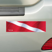 DiveFlag-Bumpersticker Bumpersticker (Op auto)