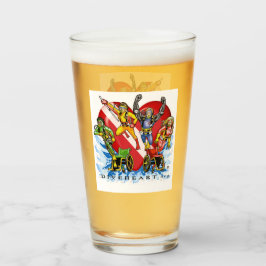 Divehart Superhelden Pint Glass Glas