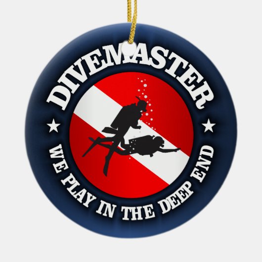 Divemaster (Deep End) Keramisch Ornament (Voorkant)
