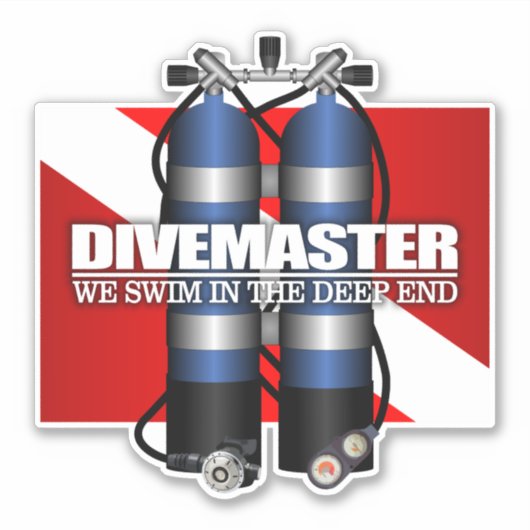 Divemaster (q) sticker (Voorkant)
