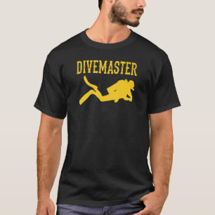 Divemaster Scuba Diving Instructor Dive Flag Style T-shirt