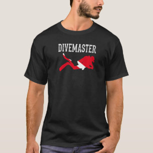 Divemaster Scuba Diving Instructor Dive Flag Style T-shirt